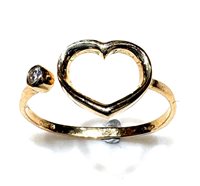 Anneau CP gioielli Femme 9K in Or jaune Cubic Zirconia 9K CUORE ZIRC G 1.10 G